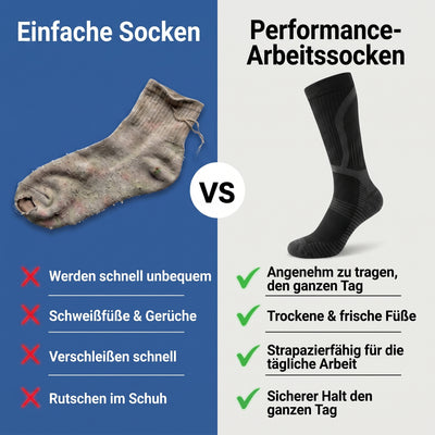 Performance Arbeitssocken aus Merinowolle