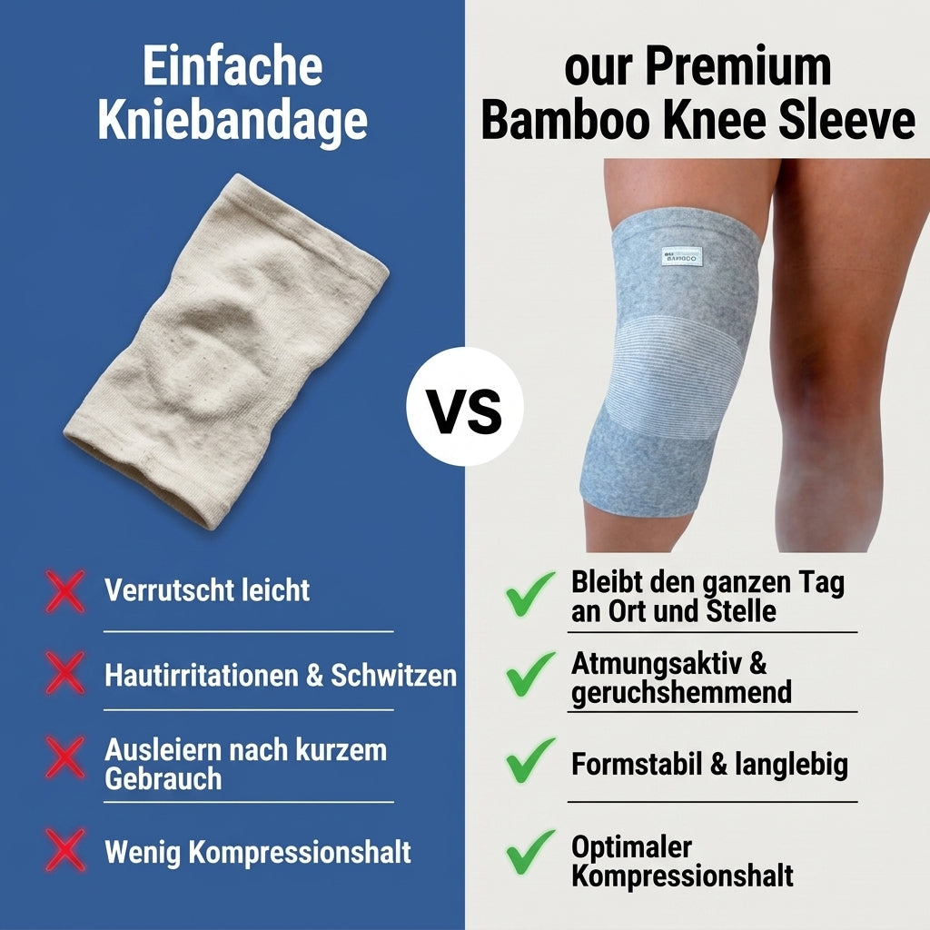 Premium Bambus Kniebandage (1 Stück)