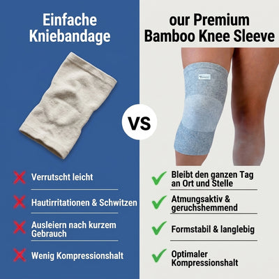 Premium Bambus Kniebandage (1 Stück)