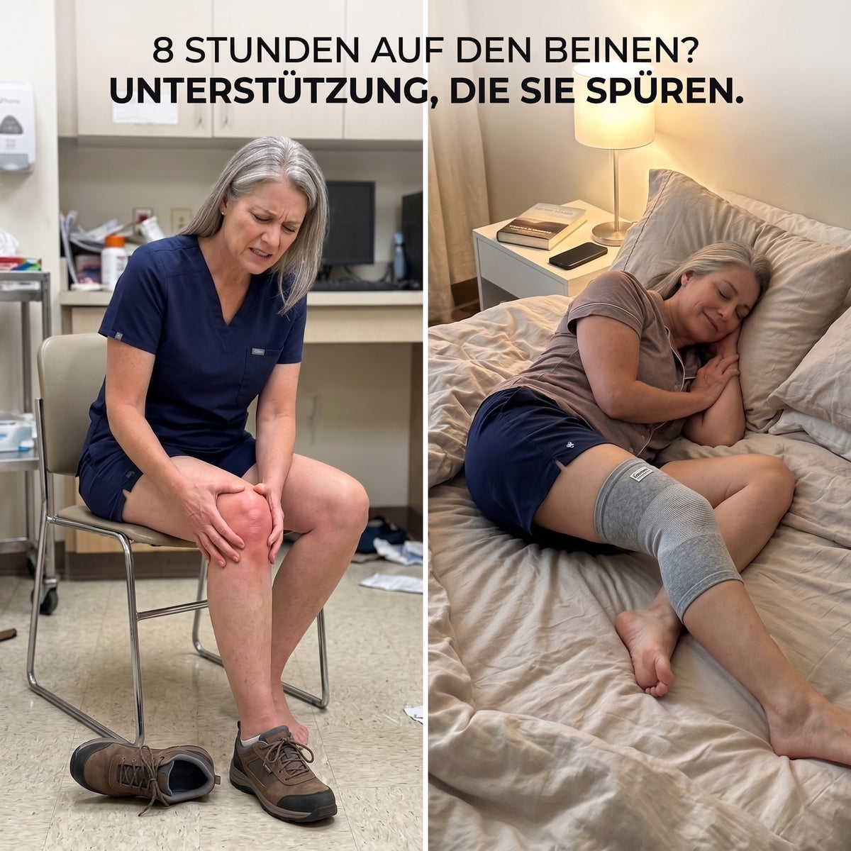 Premium Bambus Kniebandage (1 Stück)
